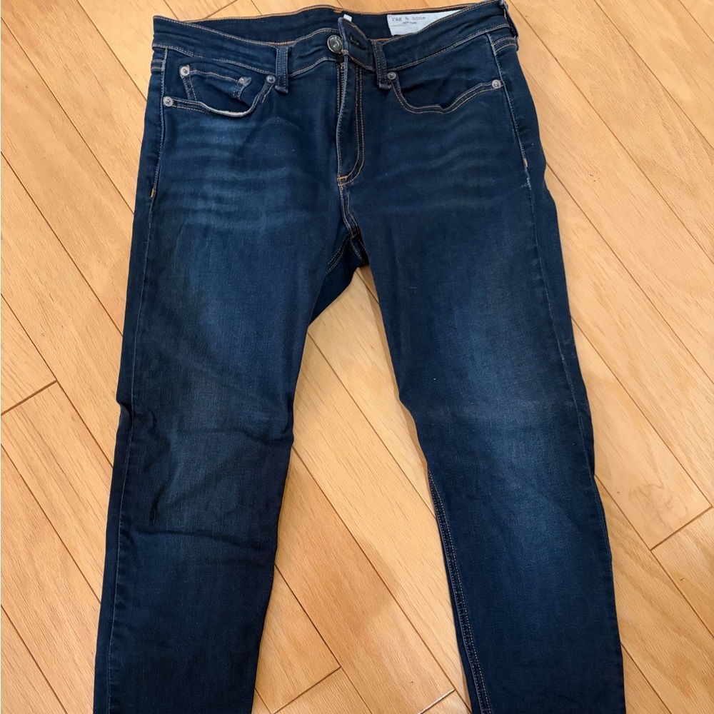 rag & bone Women's Dark Blue Skinny Jeans